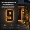 Highlighting Solar Lighted House Numbers Light 11inch Solar Digital Doorplate  Yard
