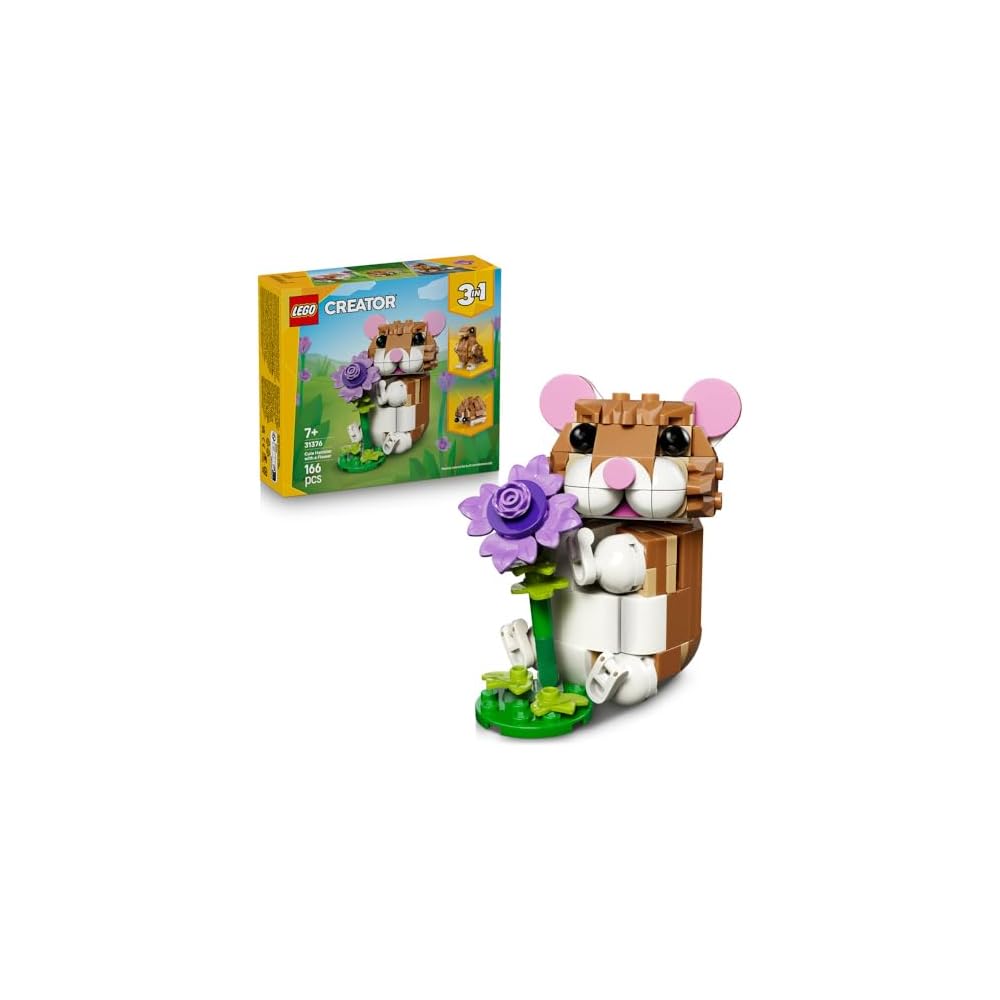 LEGO Creator Flower Loving Hamster Toy Set 7-9 Years Old Building Blocks for Kids