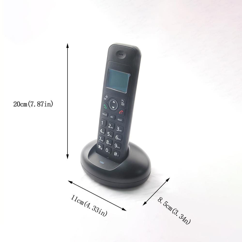 Aiek D1006 Fixed Landline Wireless Telephone Stylish with Handsfree Answering Caller Display Backlit and Number Storage
