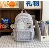 Schoolbag Korean Version Ins New High-value, Fresh, Sweet and Cute Stars, Pain Bag, Light Backpack for Junior High School Students