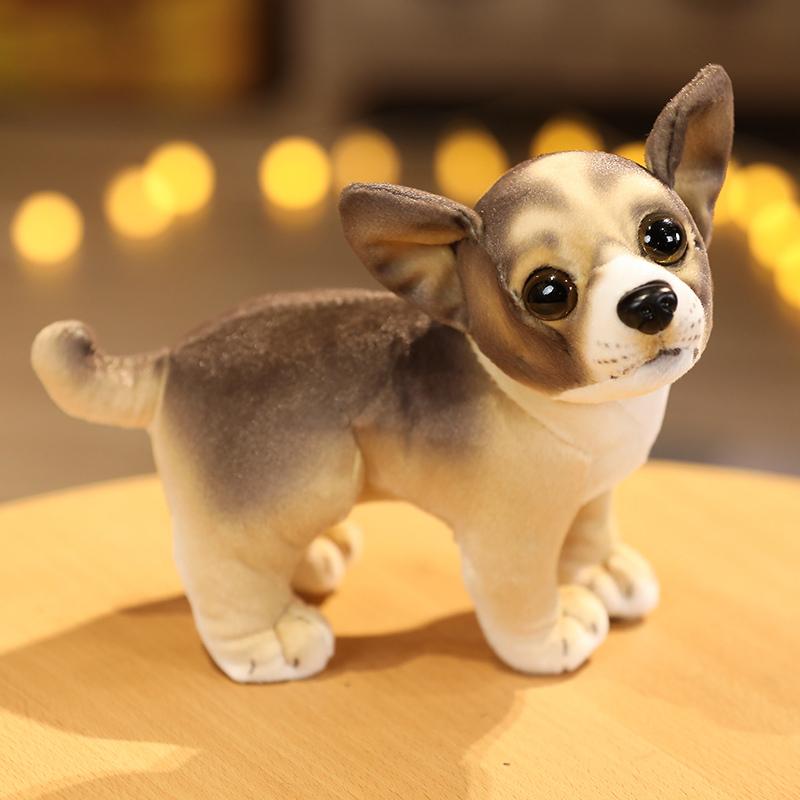 18cm Cane Cucciolo Simulazione Peluche Giocattolo Imbottito Carlino Chihuahua Bulldog Beagle Husky Animale Piccolo Peluche Regalo
