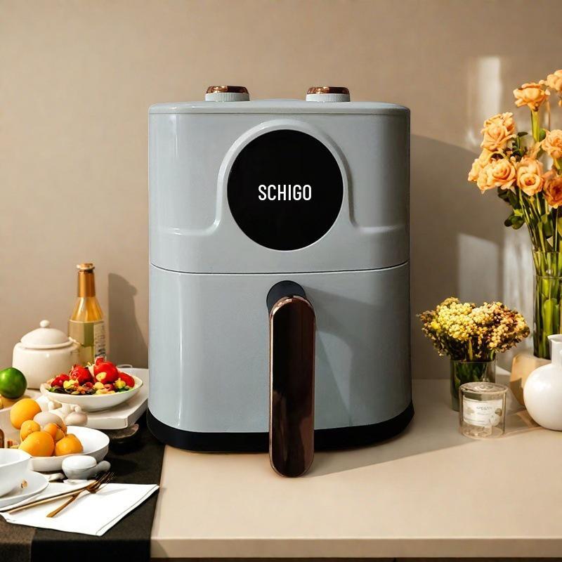 Smart Large-Capacity Non-Stick Oil-Free Electric Air Fryer – Less Smoke, No Flip Needed