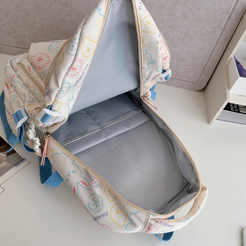 Graffiti Print Backpack Women's Backpack Large Capacity Student Schoolbag