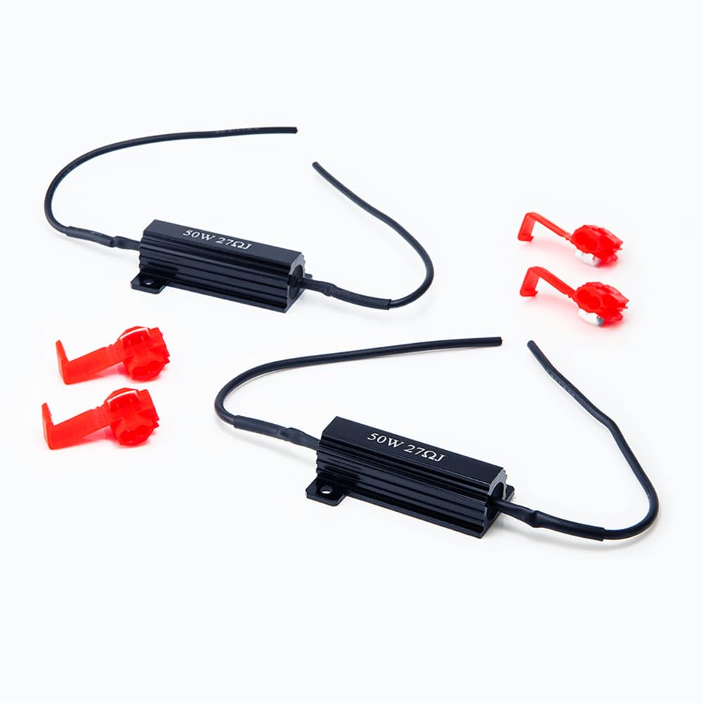 

HID-YA Hifra Resistor, Hifra Prevention, Turn Signal Relay, LED, 24 V, 50 W, 27 Ohm, 27 Ohm, Set of 2