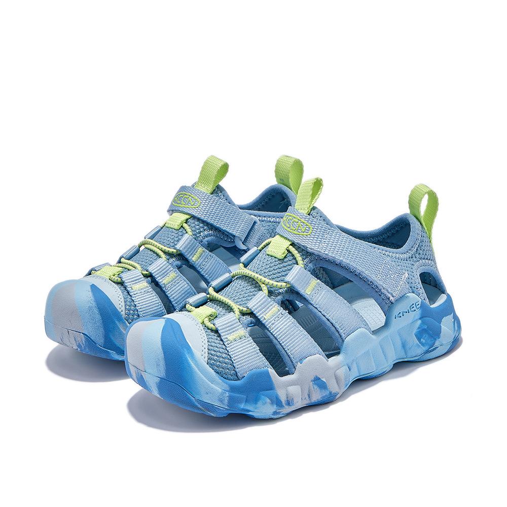 Kids Colorful Closed Toe Sandals Summer Outdoor Beach Shoes Non-Slip Hiking Wading Sandals for Boys Girls