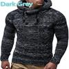 Men S Fitted Hooded Pullover Plus Size Knit Sweater