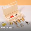 Educational Lock Box Develops Fine Skills and Key Toy Set Wood Puzzle for Young Children,