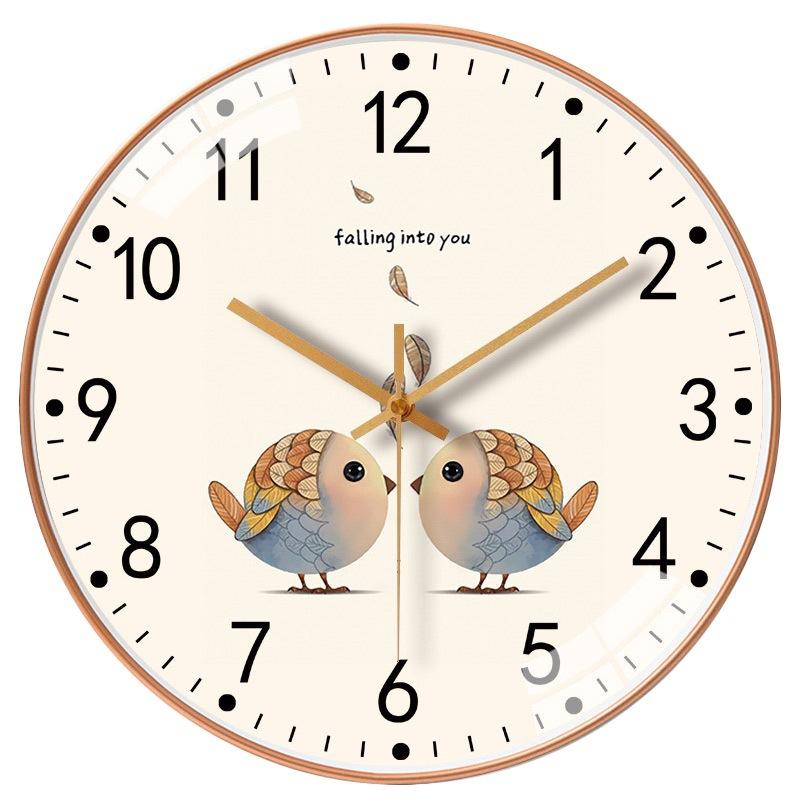 12-inch 30cm Nordic Creative Wall Clock Home Living Room Bedroom Clock Mute Clock Quartz Clock