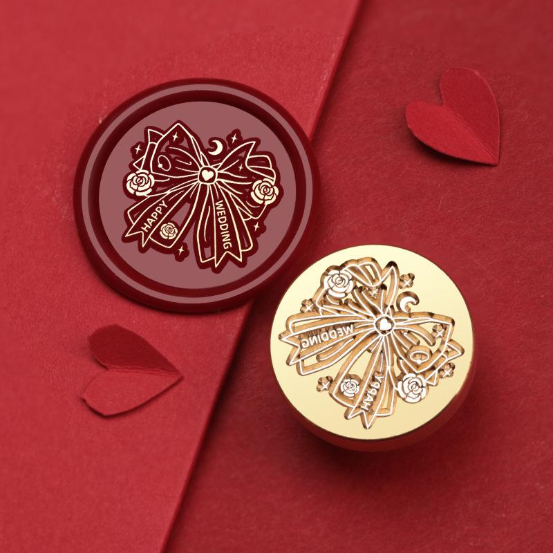 Wedding Celebration Stamps Wax Seal Stamp Vintage Sealing Stamp Head For Cards Envelopes Wedding Invitations Gift Packaging