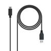 NANO CABLE USB 3.1 Cable Nanocable 10.01.4001/ Usb Type-c Male - Usb Male/ 1m/ Black