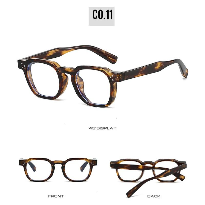 Fashion Vintage Rivet Round Sunglasses Women Men Luxury Leopard Sun Glasses Anti Blue Light Eyeglasses UV Protection Goggles