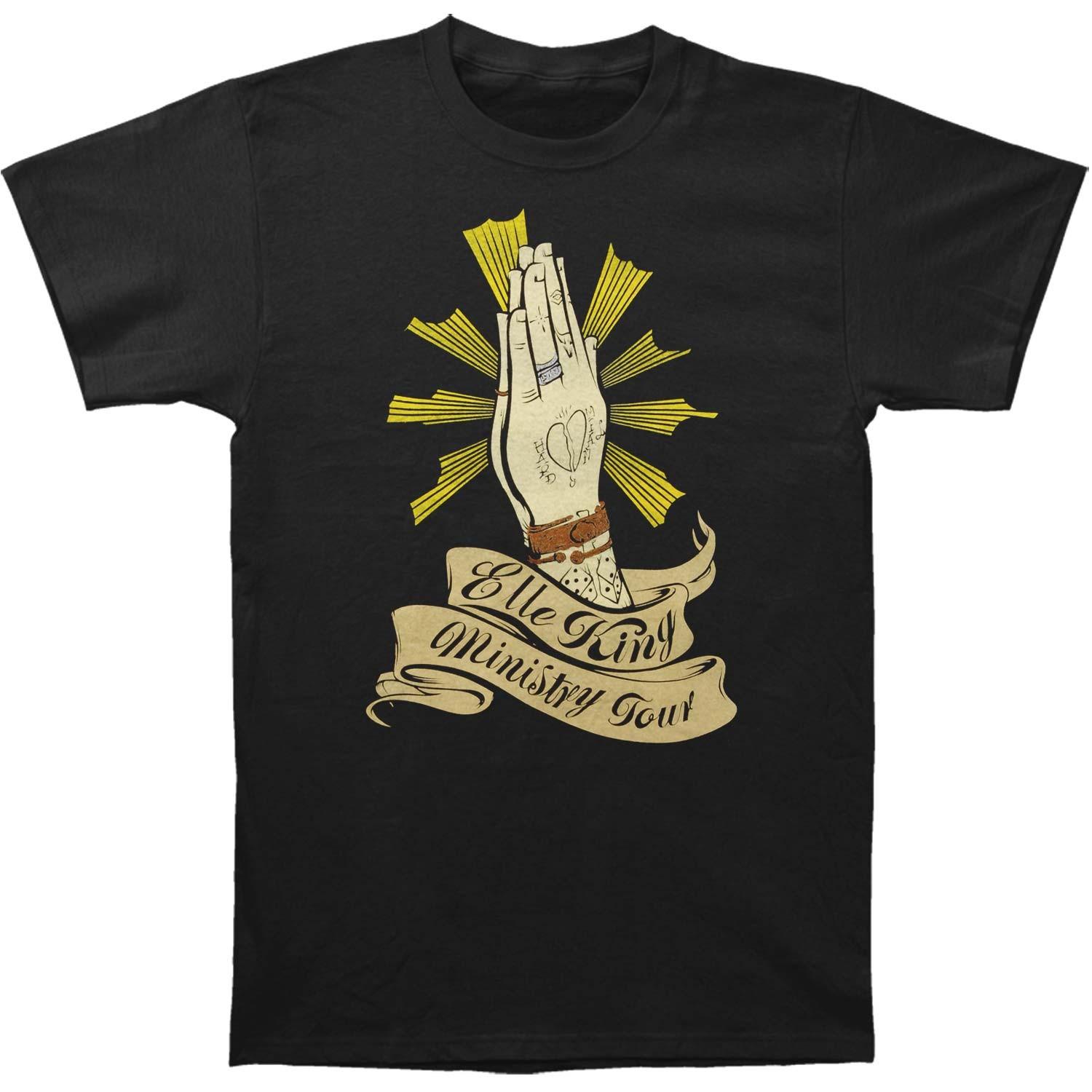 Men s Elle King Ministry Tour T-shirt Medium Black 3XL