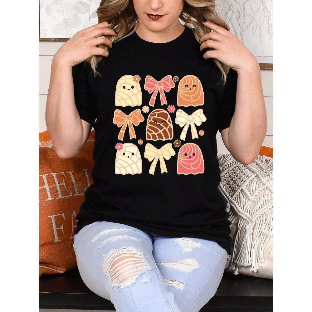 

Футболка «Сладкие привидения наслаждаются угощениями», футболка унисекс для всех, веселый и причудливый дизайн для Дня мертвых S