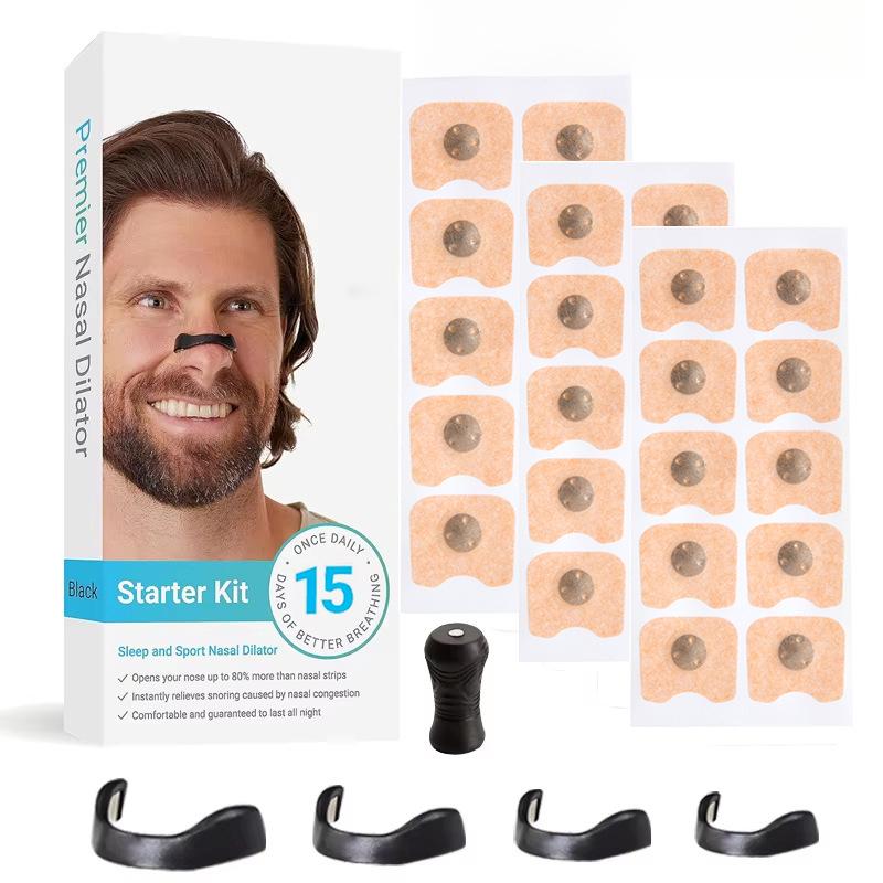 Sport Nasal Breathing Dilator Kits  Sleep Nasal Strips Nose Breathe Better Sleeping Anti Snoring Magnetic Nose Clip Nasal Strips