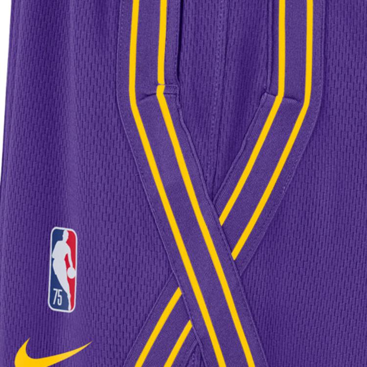 Nike Los Angeles Lakers Sports Casual Lace-Up Basketball Shorts Women Shorts Purple DB1368-504