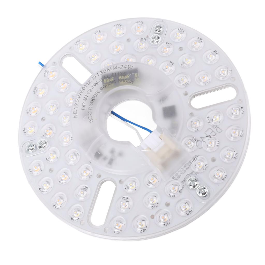 5.3 Inch Ceiling Fan LED Light Replacement 24W 3CCT Dimmable Magnetic LED Fan Light Board Panel Retrofit Light with Memory Function