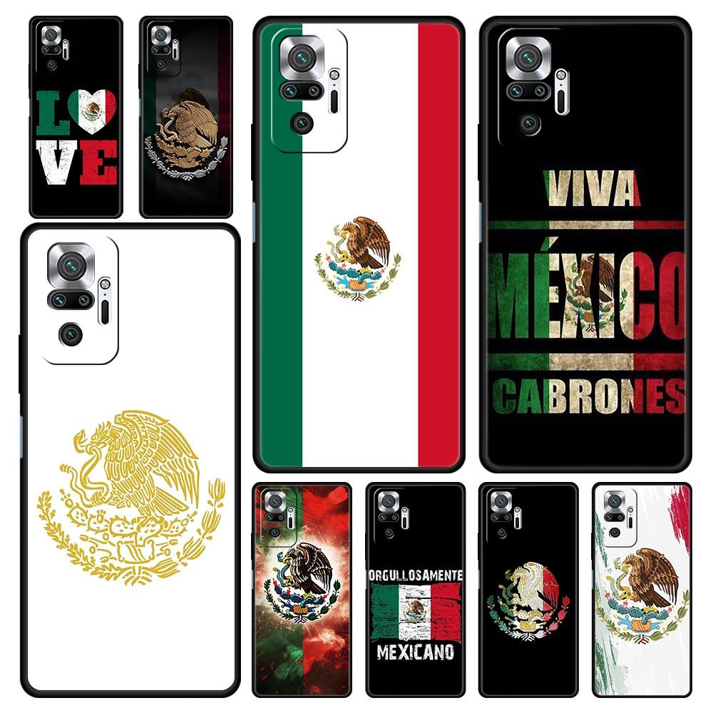 Mexico National Flag Phone Case For Xiaomi Redmi Note 14 13 12 Pro Plus 5G 9S 9 10 11 4G 14C 13C 12C 10C 9C 9A Soft Cover