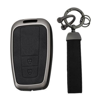 Toyota Dedicated Key Case, Key Holder, PU Leather, Alloy, Slightly Heavy, Compatible with