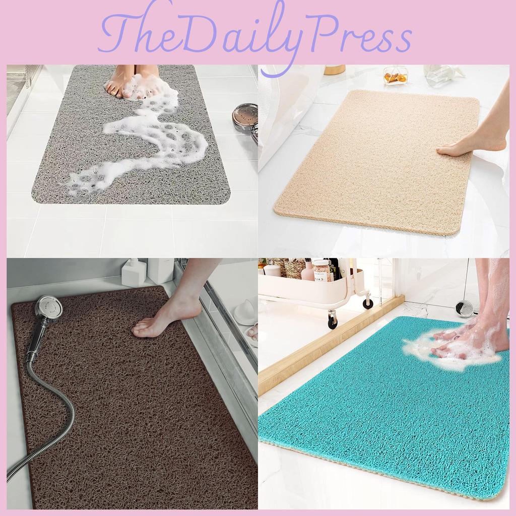 Bathroom Slip Non Rubber Floor Mat Anti Skid Shower Toilet Bathroom Supplie Room