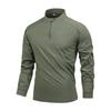 Men's Solid Color Outdoor Half Zip Sports Fitness Running Training Cycling Top
