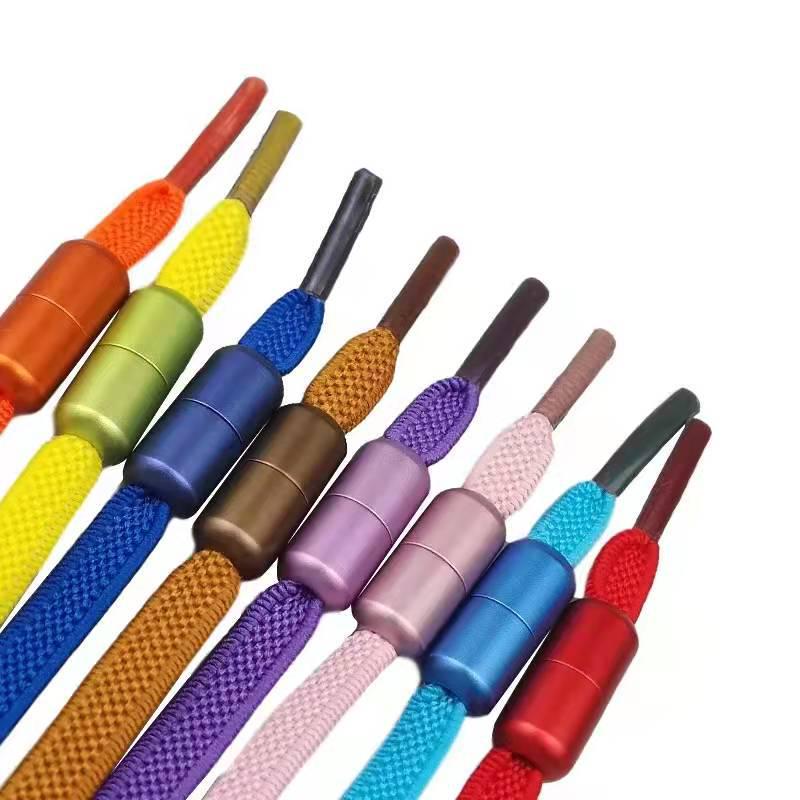Colorful No-Tie Metal Capsule Lazy Shoelaces