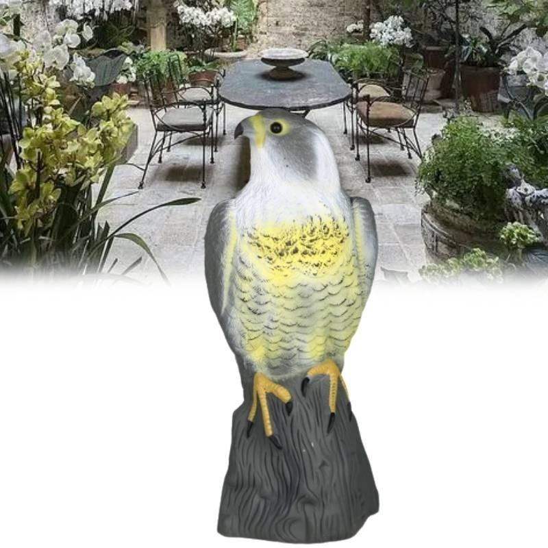 American Eagle Garden Sculpture Lifelike Animal Predator Bird Repellent Decor