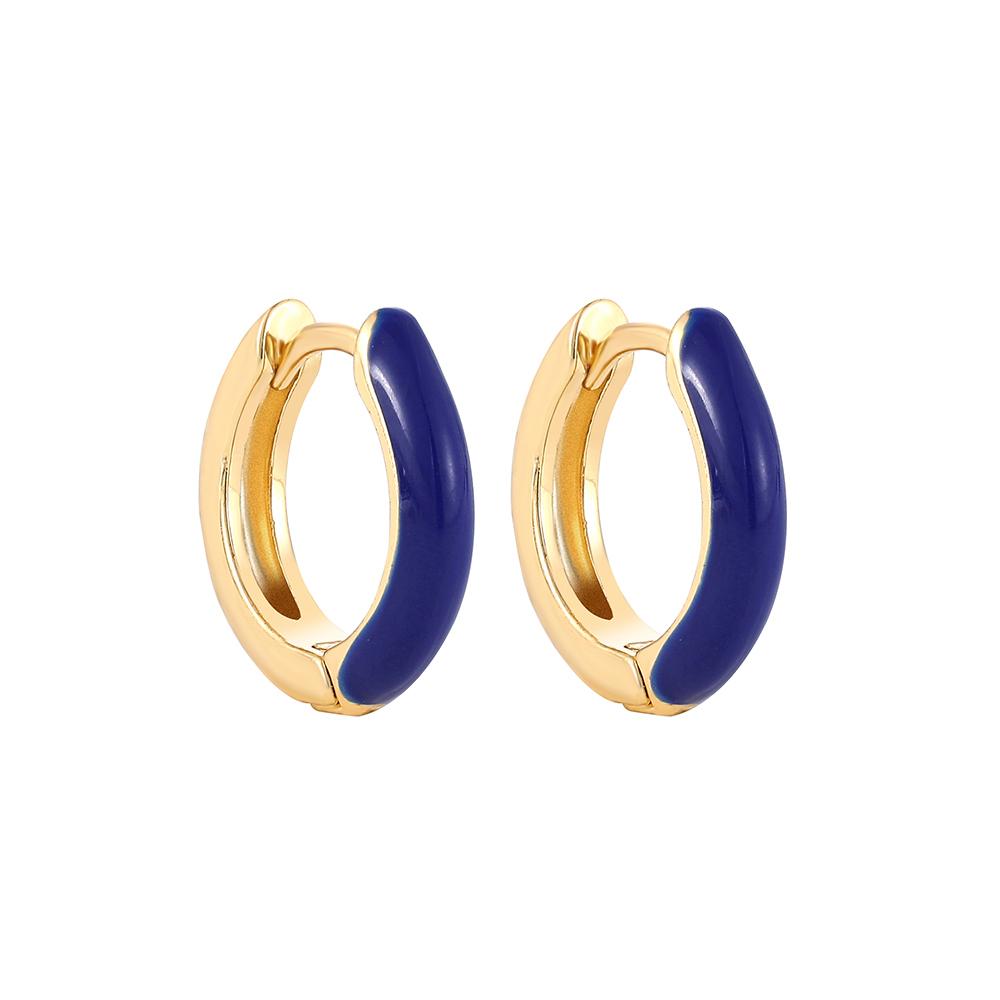 New Fashion Circle Ear Huggie Small Hoop Earrings for Women Cute Candy Color Enamel Round Heart Earrings Party Zircon