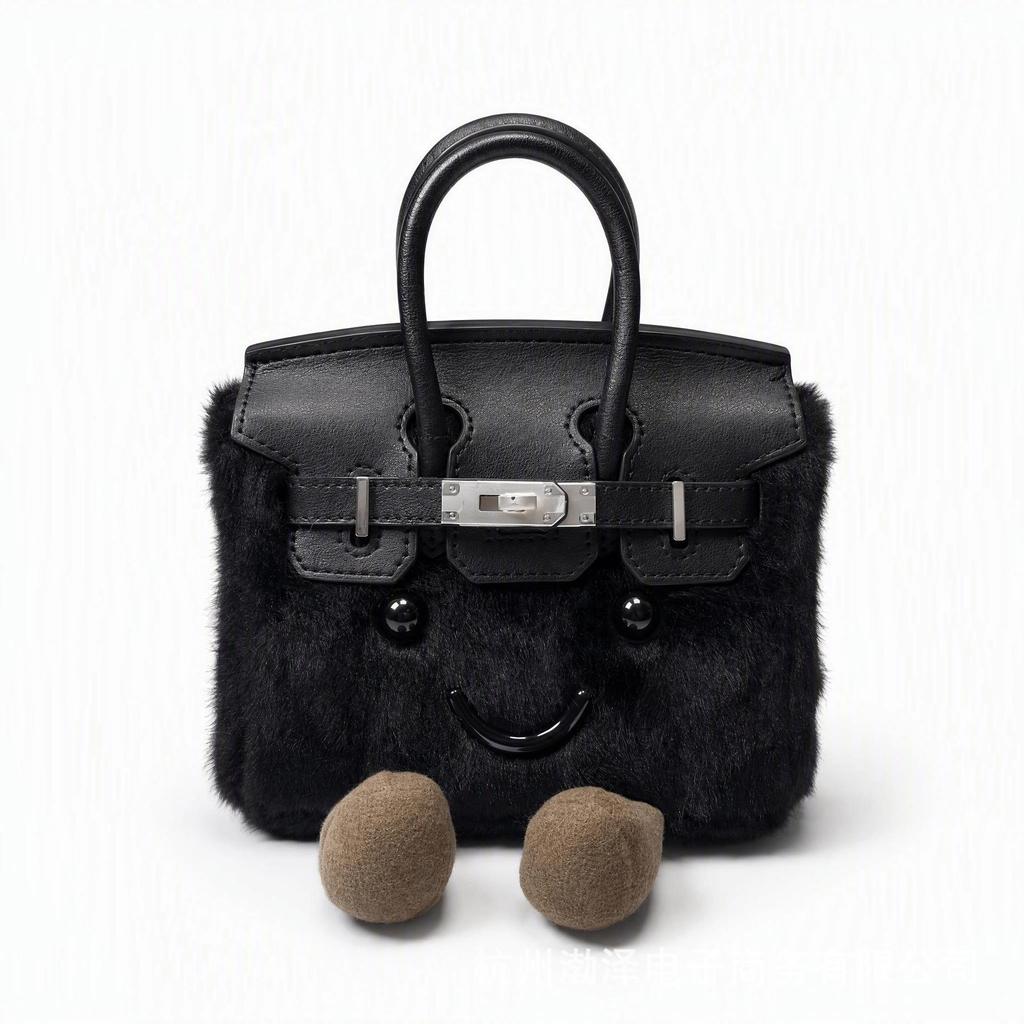 Jllycat Cute Fluffy Platinum Doll Crossbody Elf Handbag