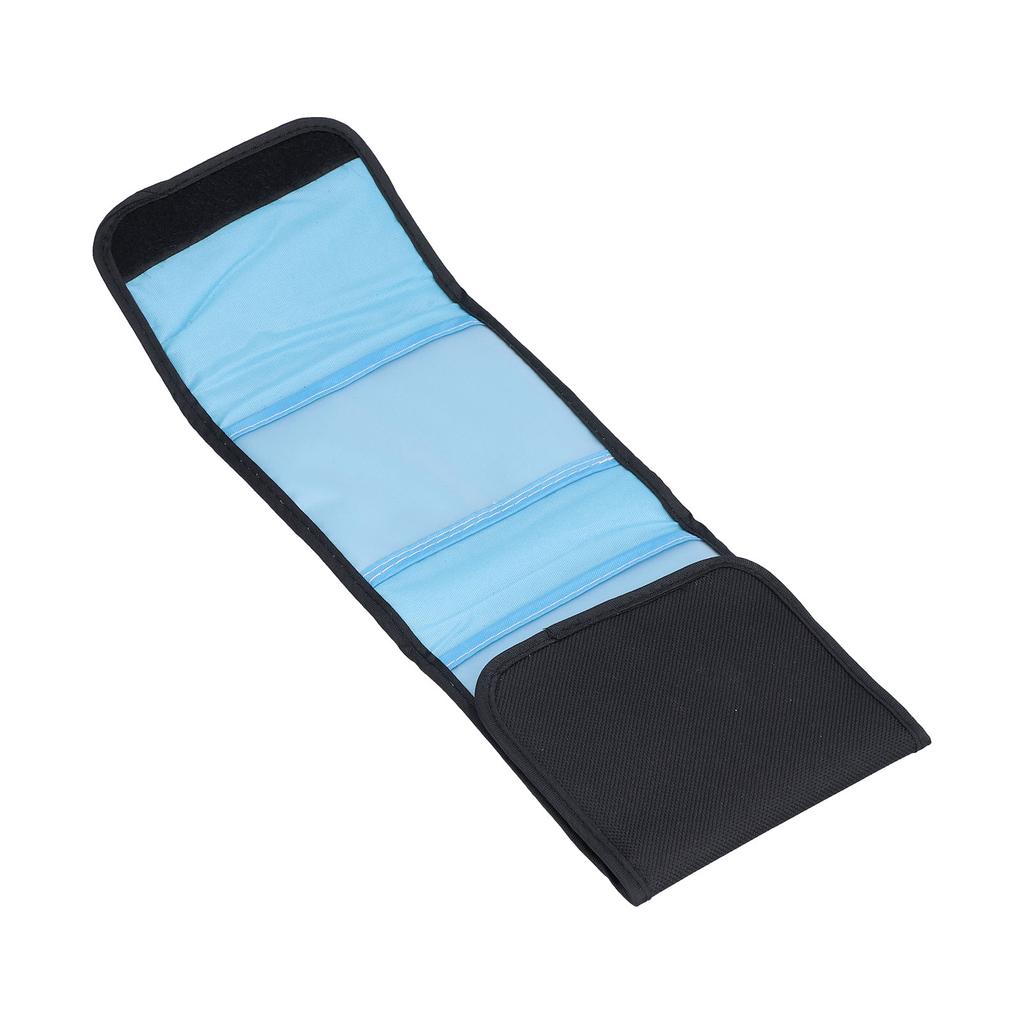 Filter Wallet Case Foldable 3 Pockets Camera Lens Filter Storage Bag Nylon Waterproof Pouch