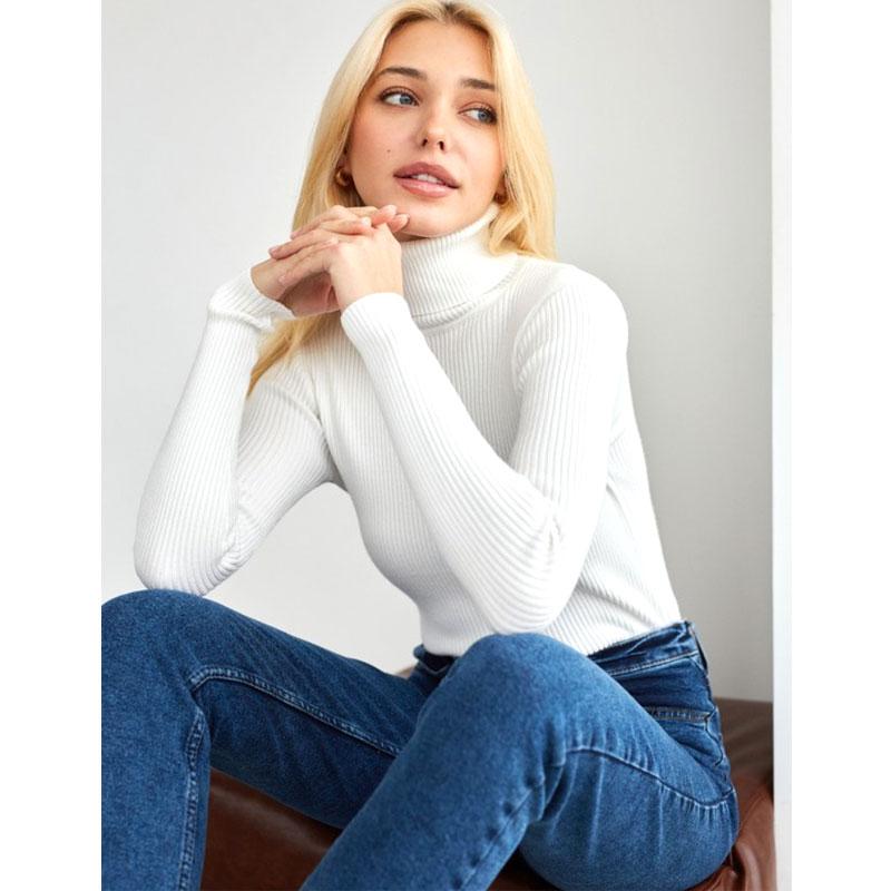 

12 цветов, женские топы с высоким воротом и внутренней частью, топы с длинными рукавами и воротником-черепахой XL