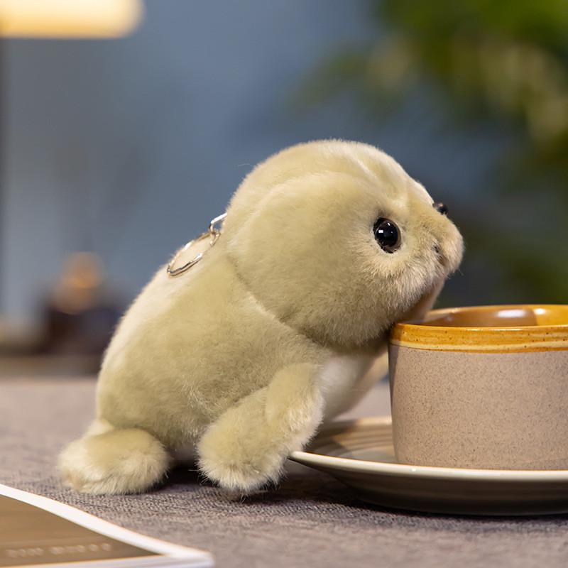 Fluffy Seal Adorable Plush Toy Cute Stuffed Animal For Kids Perfect Comfort Gift
