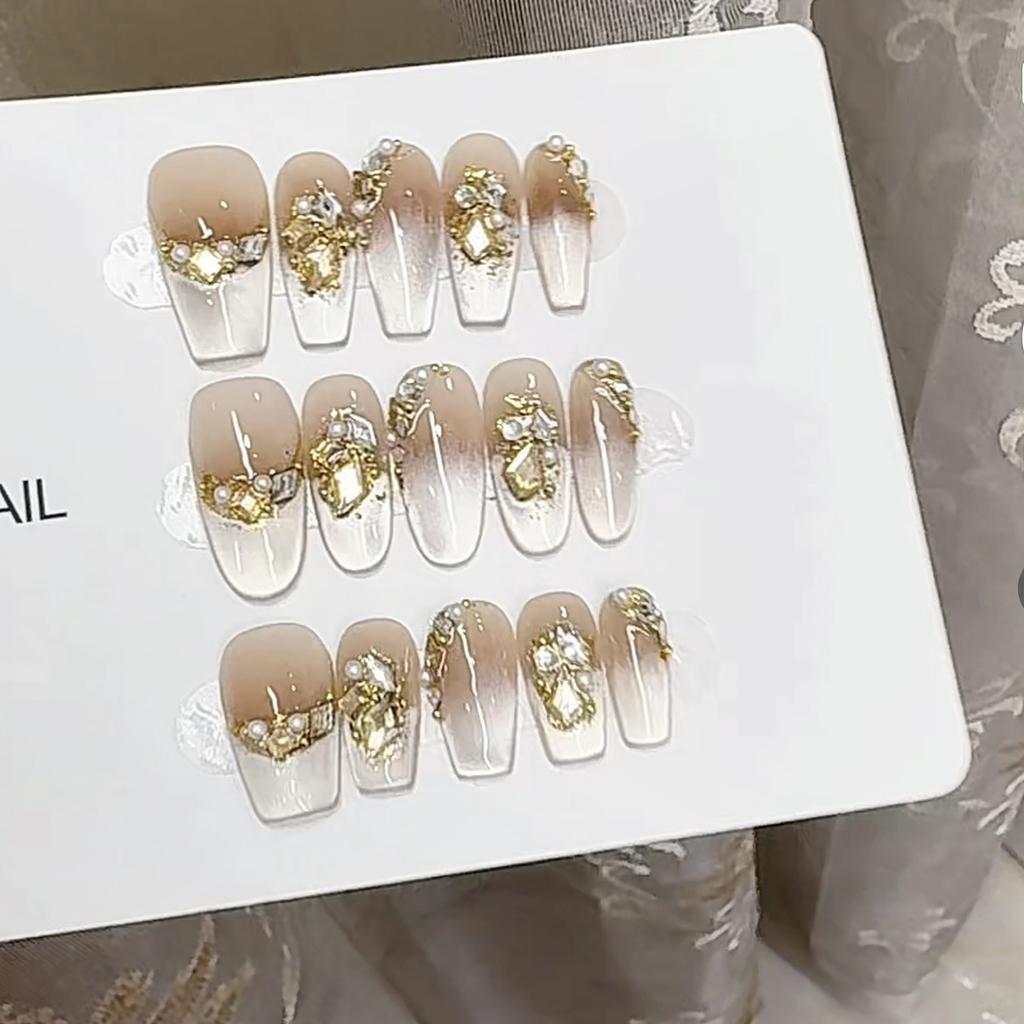 Pure Handmade Phototherapy Wear Manicure London Street Corner Cat Eye Finished Product Reuse