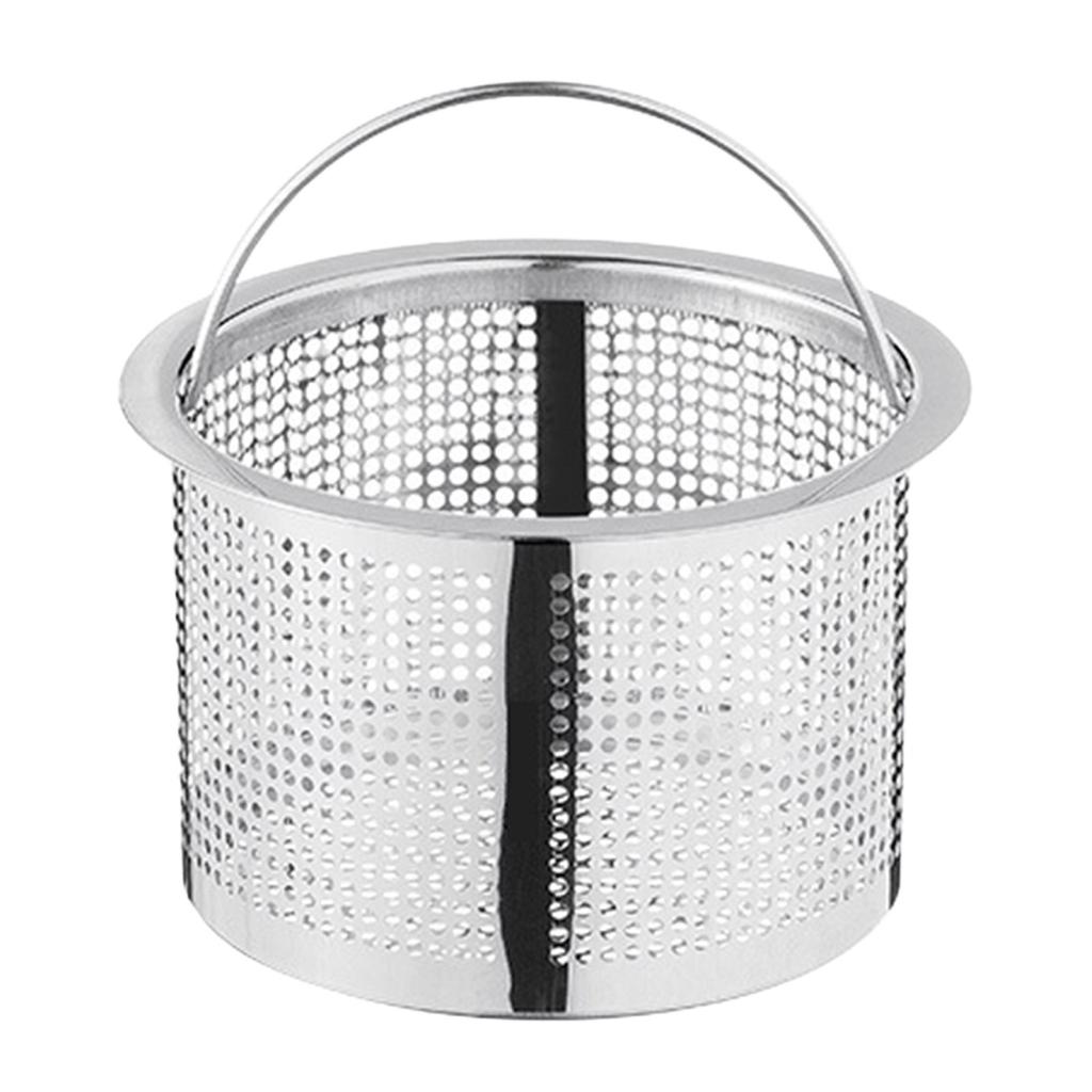 Mesh-Korb Küchenspüle Abflüsse Sieb Edelstahl Großer Korb Lebensmittel Catcher Schneller StreamAnd Effektiver Voll Mesh-Korb