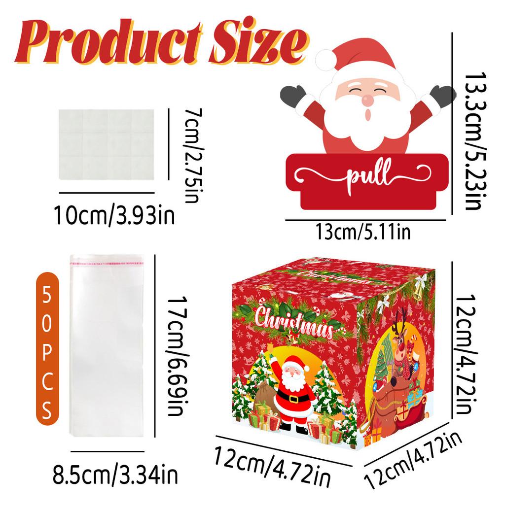 

Christmas Santa Red Paper Money Box Festive Celebration Decor And Gift Giving