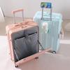 JOURHEY SHI Multifunctional Front-Opening Luggage with USB & Cup Holder