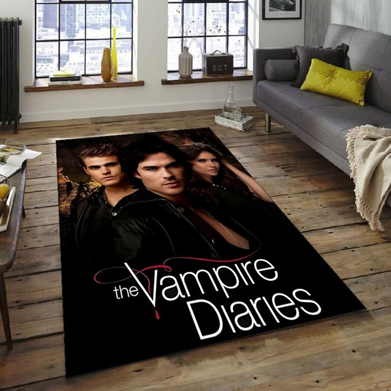 1pc The Vampire Diaries3 Design Area Rug - Non-Slip, Soft & Cozy Floor Mat for Living Room, Bedroom, Office - Indoor/Outdoor Decorative Carpet
