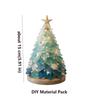 Layer Sea Glass Sea Glass Christmas Tree DIY Kit Tabletop Display DIY Craft DIY 3D Sea Glass Art Kit Coast and Christmas Series