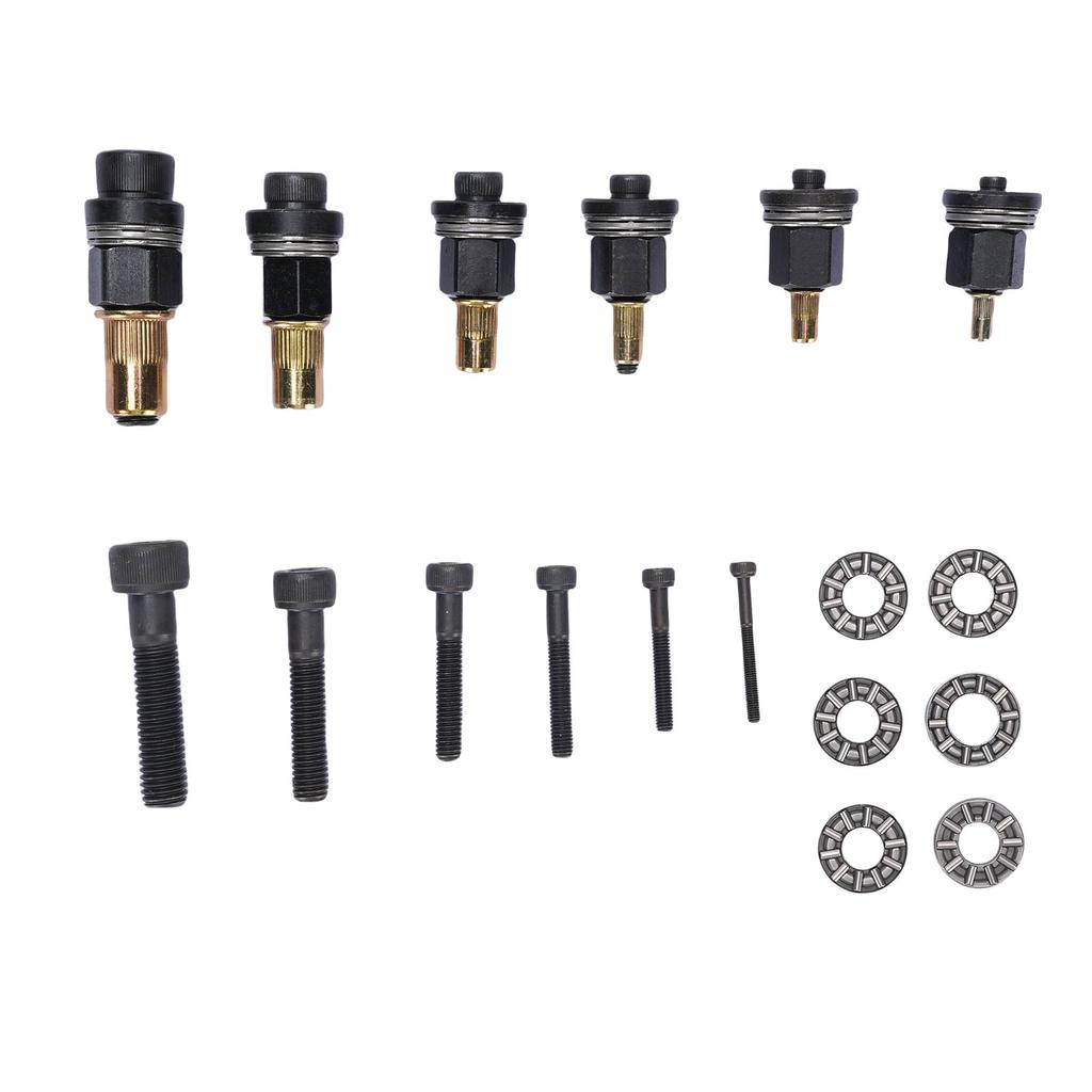 6 Stück Handnietkopfmutter Kohlenstoffstahl M10 M8 M6 M5 M4 M3 Handnietwerkzeugspitzen-Set Manuelle Nietspitze für enge Stellen