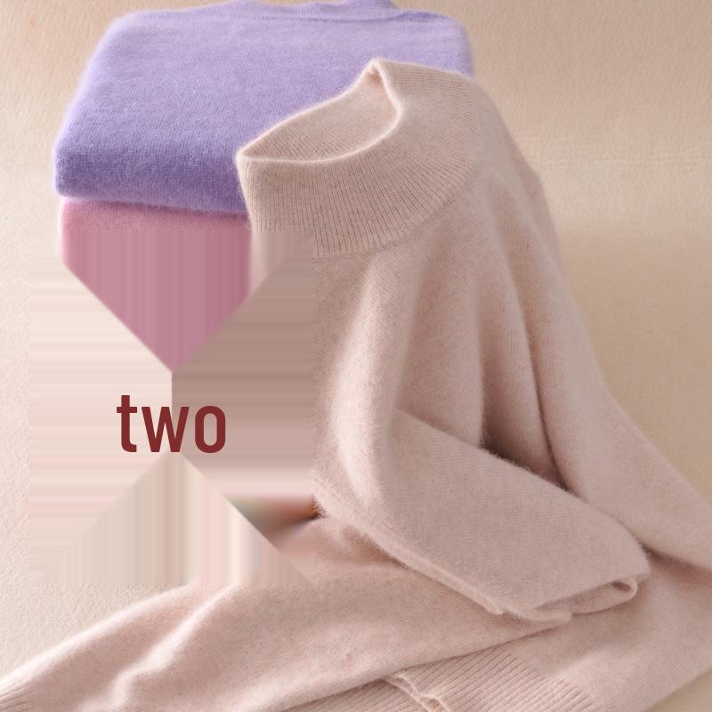 Stylowy sweter z dzianiny, dopasowany krój, wysoki dekolt, długi rękaw, krótki fason, kolekcja jesienna dla kobiet