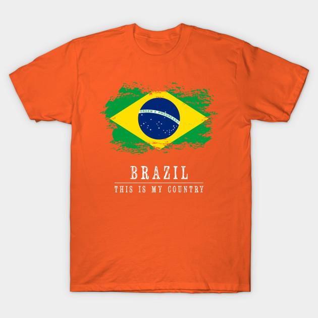 Brazil Man T Shirt Clothes Girls Ulzzang Casual Tshirt Harajuku Ulzzang Kawaii 90S T Shirt