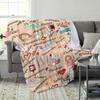 Medical Theme Blanket Sofa Cover Office Nap Blanket Decorative Blanket Gift for Parents Gift for Friends Suitable for Camping
