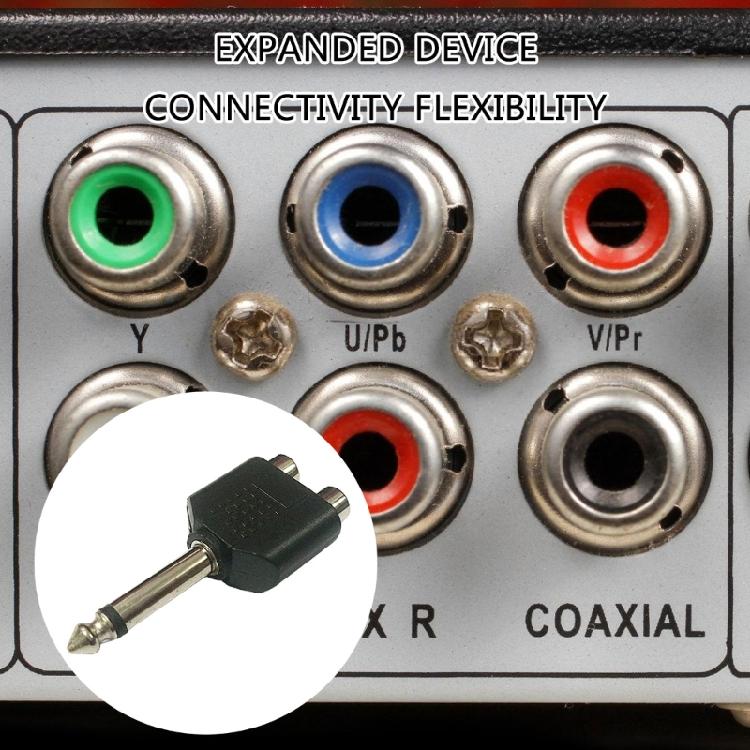 5pcs Robusts 6.35mm To Sound Converters Female Stereo Interconnects Sound Adapter for Musicians and Audiophiles