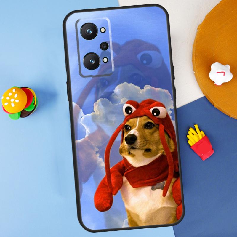 Cartoon Corgi Dog For Realme C55 C67 C61 C75 C53 C51 C21Y C25S GT 6 6T 5 GT7 Pro 10 11 12 13 14 Pro Plus Case
