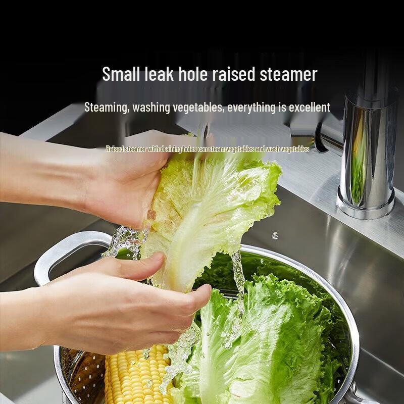 Zhang Xiaoquan 20cm Three-Layer Steel Soup Steamer Pot