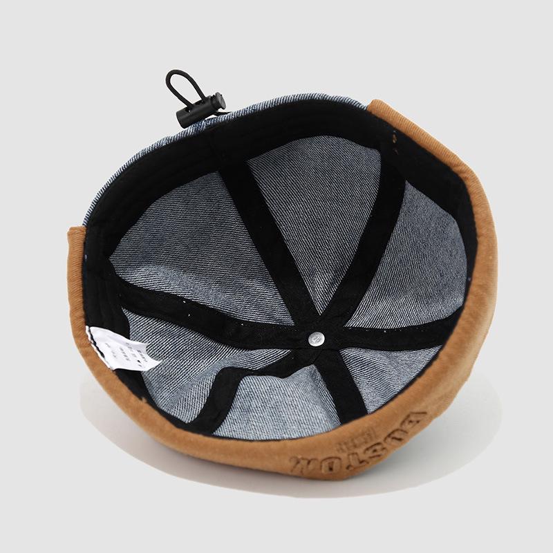 Korean Fashion Embroidered Denim Cap for 1-3 Year Olds - Unisex Spring/Summer Style