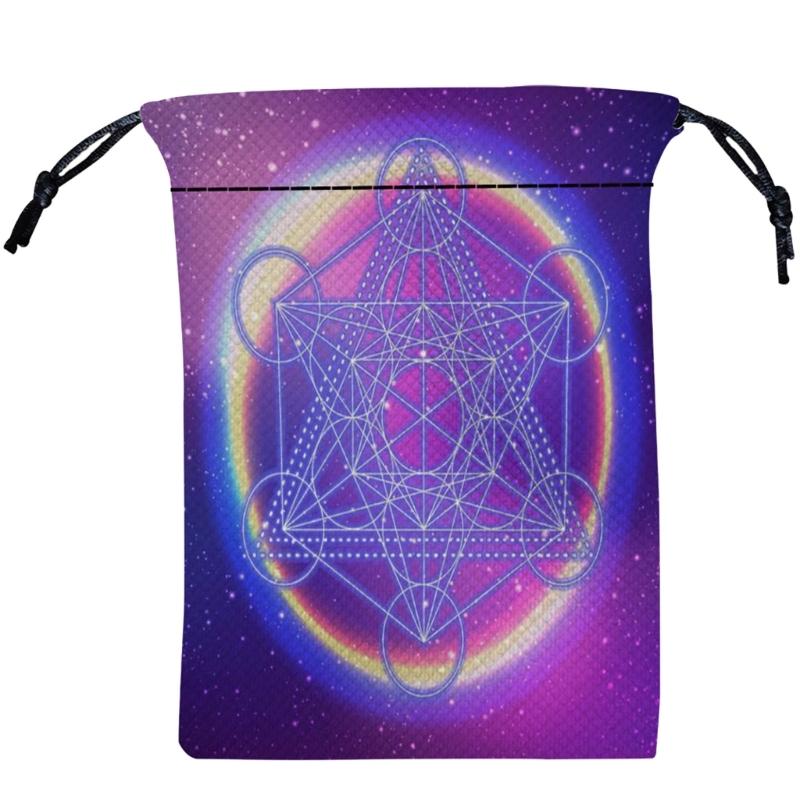 Mini Jewelry Dices Card Gift Bag Drawstring Pouches Bag Divinations Tarots Bag