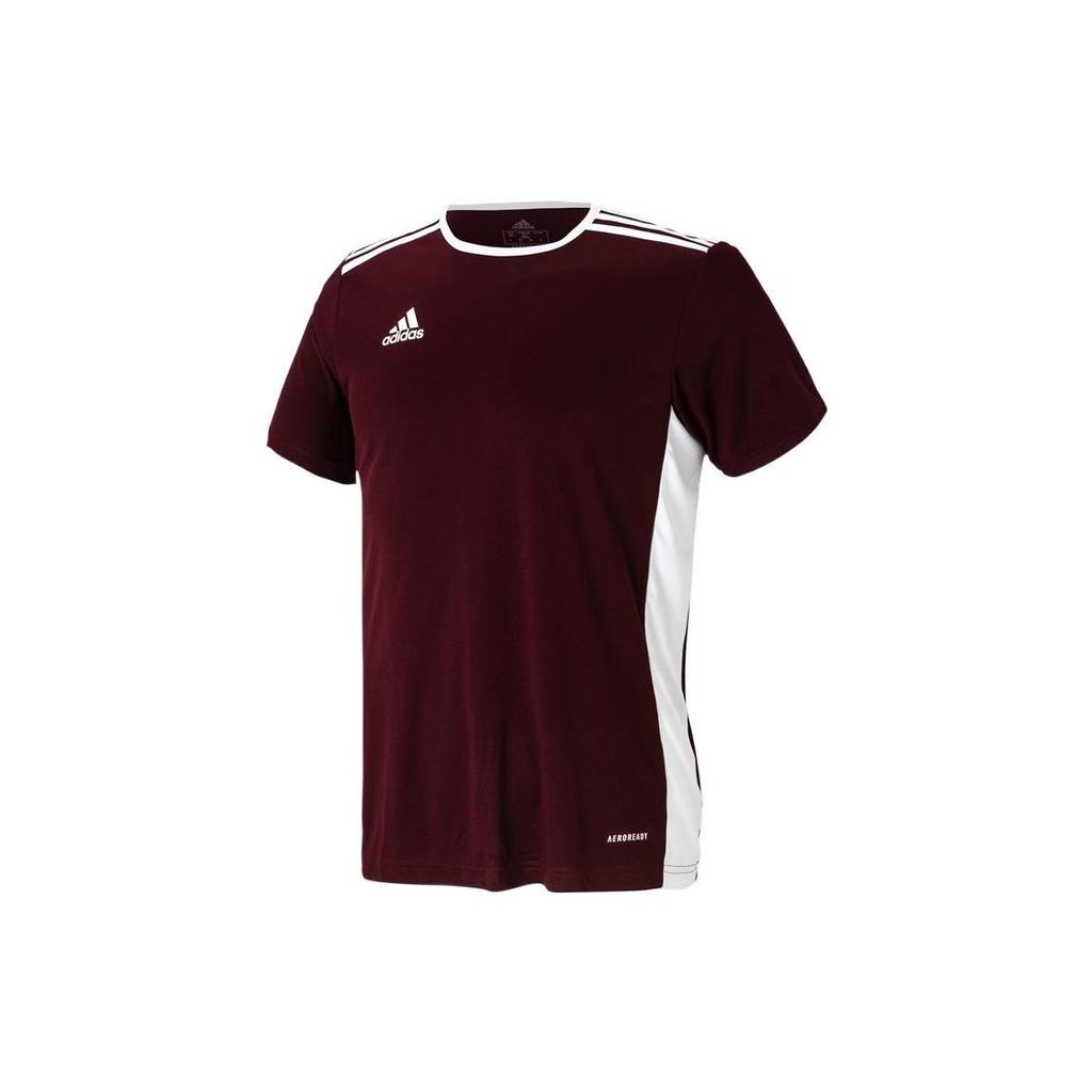 Adidas T Shirts Men's Red Crew Neck Moderate Straight Fit CD8430