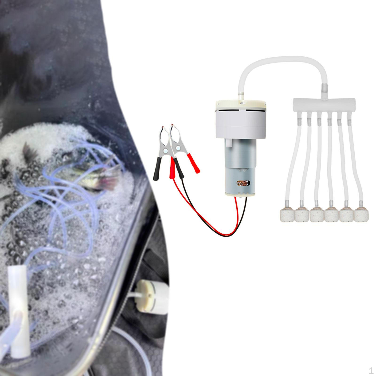 

Aquarium Air Pump Sturdy with Accessories Oxygenation Multiuse Portable Practical Fish Tank Aerator style 4