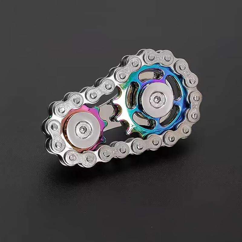 Metal Chain Gear Palm Spinner Fidget Toys Fidget Spinner Office Stress Relief Toys Hand Spinner EDC For Adult Gift