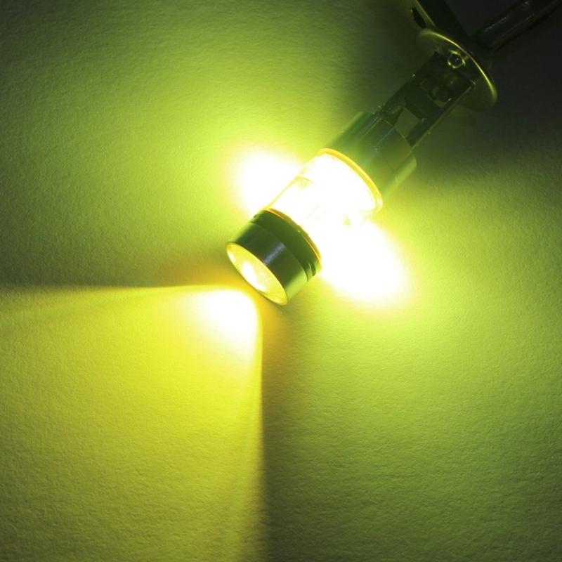 20 LEDs DRL Driving Fog Light Bulbs Fog Lamp Bulb H1 100W Light Bulbs for Car Vehicle 3000K Golden Yellow LED Bulbs